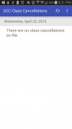 DCC Class Cancellations screenshot 1