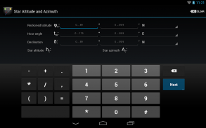 Star Altitude and Azimuth screenshot 1