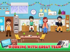 Pretend Play Office Life: Explore  Fun Town screenshot 4