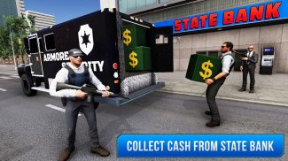 Bank security van driver: Cash simulator game screenshot 3