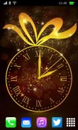 Gold Clock Live Wallpaper screenshot 0