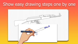 How to Draw Weapons and Daggers step by step screenshot 6