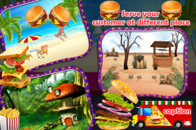 Food Truck Cooking Land: Crazy Chef Kitchen Game screenshot 2