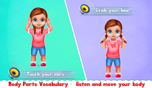 人体部位-学龄前儿童学习 screenshot 4