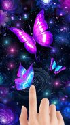 3D Neon Butterfly Shiny Theme screenshot 2