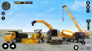 Construção Escavadora Transporte Simulador screenshot 3