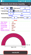 Bricks Calculator (Arch, Circl screenshot 5