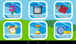Learn Clock,Day & Month - Kids screenshot 0