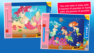 Mermaid Princess Puzzles Free! screenshot 2