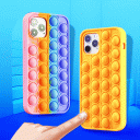 Pop it 電話ケース Diy 3D ゲーム Icon
