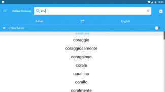 Collins Italian Dictionary screenshot 9