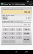 Sales Tax, VAT, GST Calculator screenshot 0