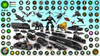 เกมหุ่นยนต์ตำรวจเสือ: การขนส่งของตำรวจ screenshot 6
