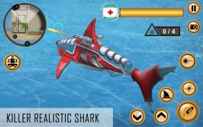 Super Shark Robot Wars - 3D Transform Game screenshot 0
