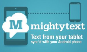 MightyText - SMS da Tablet screenshot 0