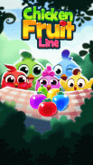 Chicken Fruit Splash - Line Match 3 screenshot 6