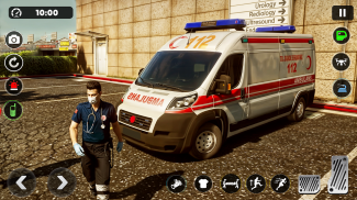 Ambulance Sim 3D Rescue Games screenshot 2