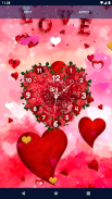 Hearts Love Clock Wallpapers screenshot 5
