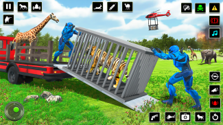 पुलिस रोबोट पशु बचाव: पुलिस रोबोट खेल screenshot 3