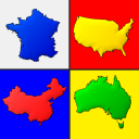 Maps of All Countries in the World: Geography Quiz Icon