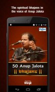 50 Top Anup Jalota Hindi Bhajans screenshot 0