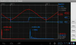 BlueDSO Oscilloscope screenshot 2