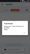 RusVPN – fast and secure VPN service for Android screenshot 0