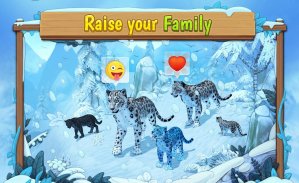 Snow Leopard Family Sim: Animales en línea screenshot 0