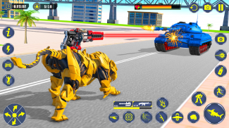 Shark Robot Car Transform Game screenshot 8