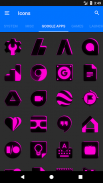 Flat Black and Pink Icon Pack Free screenshot 10