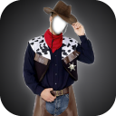 Cowboy Suit Photo Montage Icon