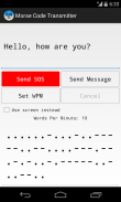 Morse Code Transmitter screenshot 4