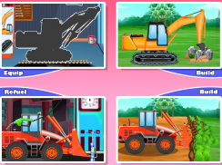 Vehículos y camiones de construcción -Juegos niños screenshot 3