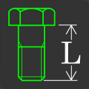 Bolt Length - (Nominal Length) Icon