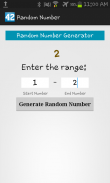 Random Number Generator screenshot 1