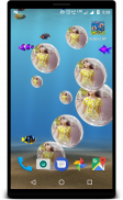 Bubble photo live wallpaper with aquarium screenshot 0