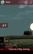 Animated Weather Widget, Clock screenshot 4