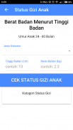 Kalkulator Gizi Anak"BulunganSehat"StandarKemenkes screenshot 5