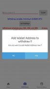 Bitcoin Miner Android screenshot 2