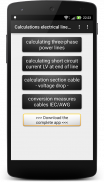 Calculate electrical line Lite screenshot 5