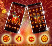 Diwali Crackers Launcher Theme screenshot 1