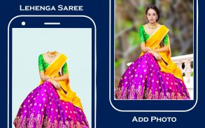 Bridal lehenga saree editor screenshot 1