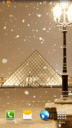 Tuyết ở Paris Hình nền sống screenshot 3