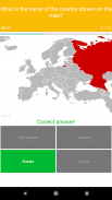 欧洲地图测验 - 欧洲国家和首都 screenshot 15