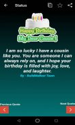 Birthday Wishes for Cousin, Quotes, Greeting Cards screenshot 1