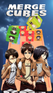 Attack on Titan 2048 3D Puzzle screenshot 1