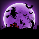 Halloween notte sfondi animati Icon