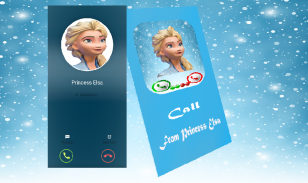 Elsa'ss Simulator FakeCall screenshot 1