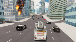 Fire Truck Driving Simulator screenshot 0