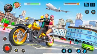 Real Flying Bike Taxi Simulator: Bike Driving Game screenshot 1